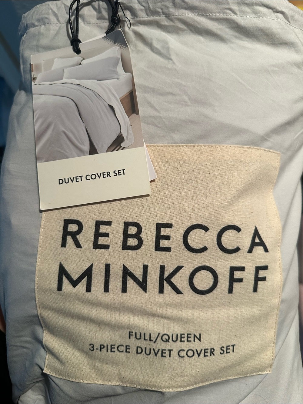 Rebecca Minkoff Gray Duvet Cover Set - Full/Queen [open-bag never used]